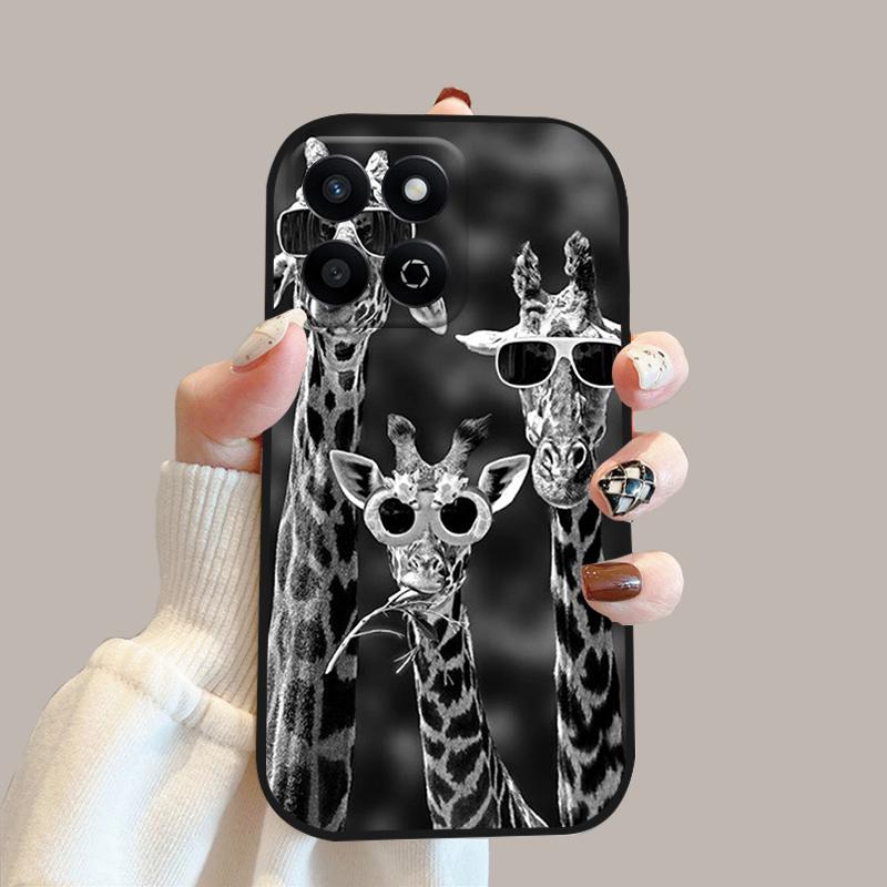 Мультяшный чехол-книжка для Honor 200 Smart Case X7c 4G Силиконовый мягкий ТПУ чехол для телефона для Honor Play 60 Plus 5G Защитный чехол Funda Cases