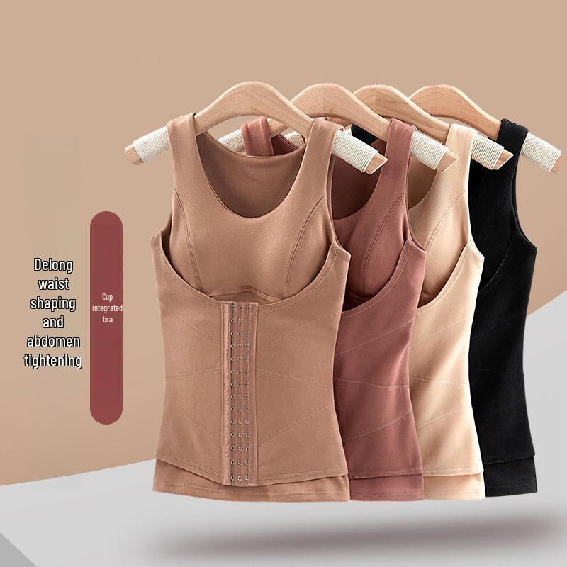 Женский самонагревающийся флисовый жилет: Теплый базовый слой с подкладкой на груди, облегающий фигуру, для осени/зимы