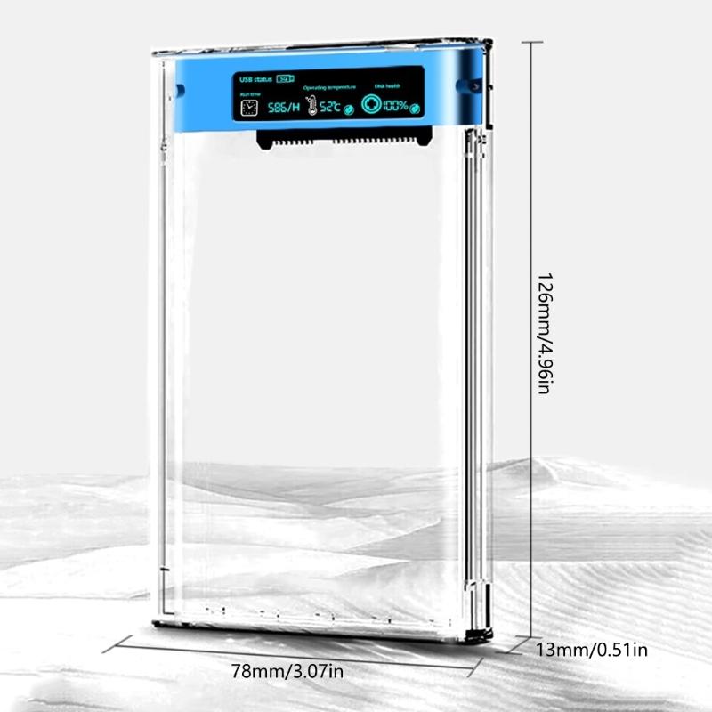 Прозрачный корпус для жесткого диска USB3.0 - SATA для 2,5-дюймового SSD