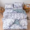 6 цветов, комплект пододеяльников с подушкой, пододеяльник с мраморным принтом, одинарный, двойной, полный комплект постельного белья размера «queen-size», на молнии