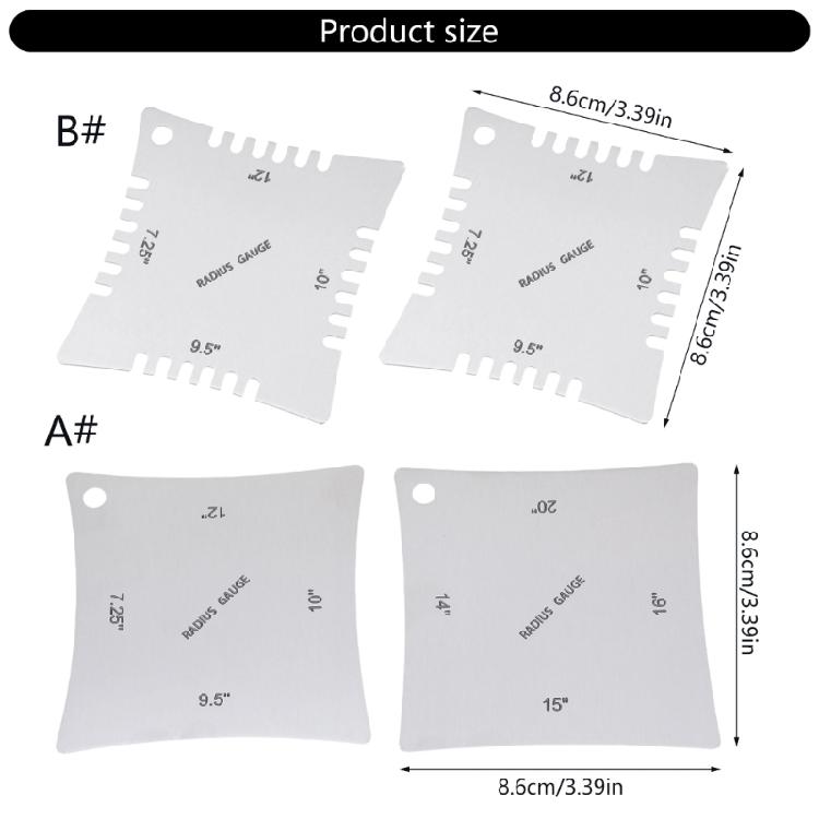 Высокоточные измерители радиуса грифа гитары с гладким дизайном предотвращают царапины, подходят для настройки и обслуживания