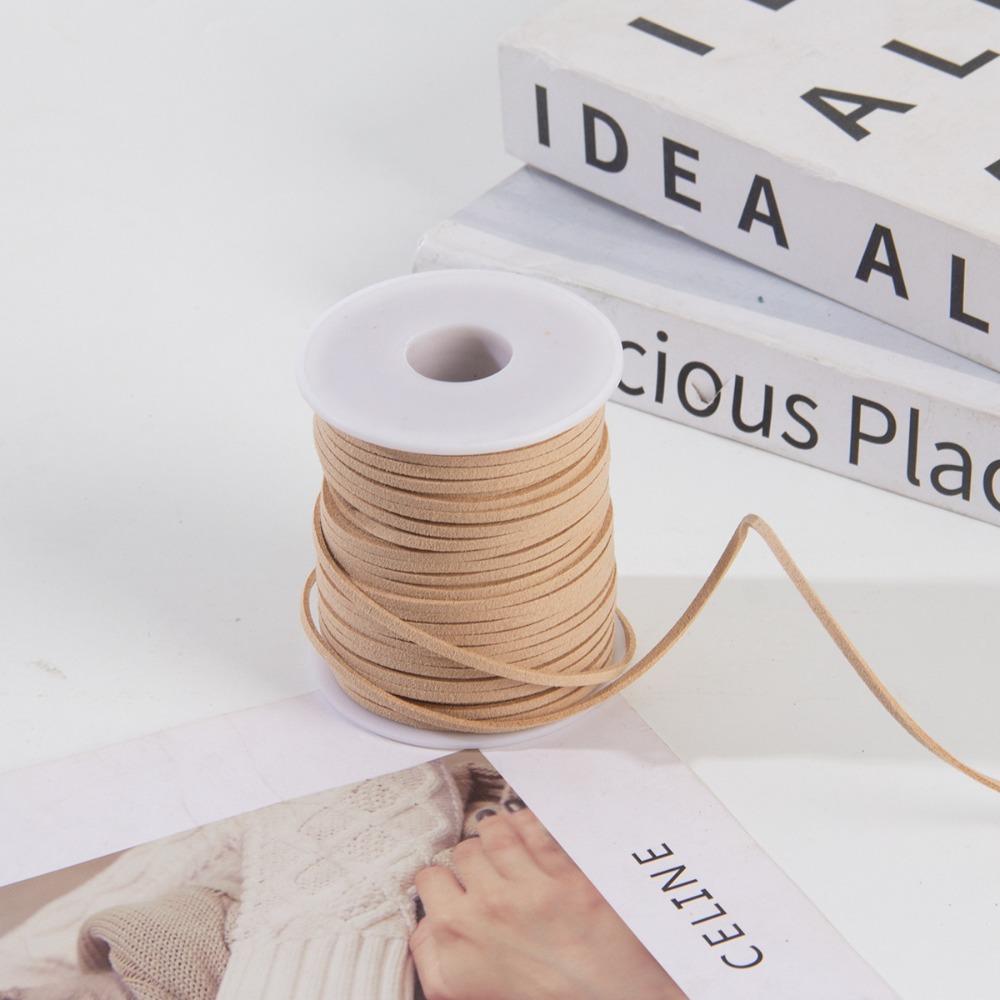 3 мм искусственная замша плетеный шнур плоский замшевый шнур новый DIY веревка ручной работы