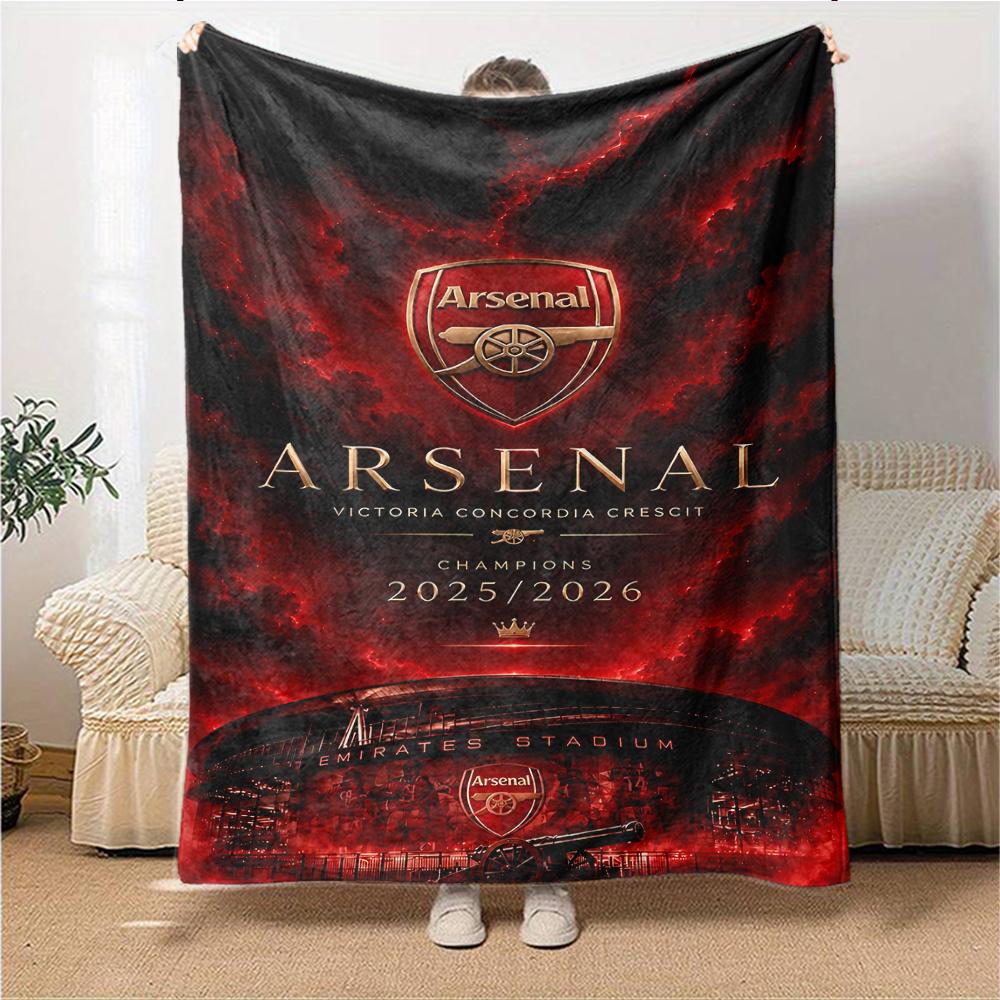 Arsenal Champions Celebration Blankets Flannel Printed Breathable Warm Throw Blanket for Home Office Bedspreads 0708a24
