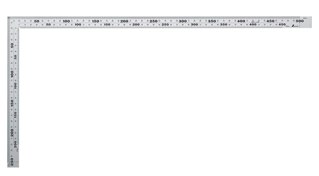 Shinwa Sokutei Thick and Wide 50cm 8 Level Scale 11481