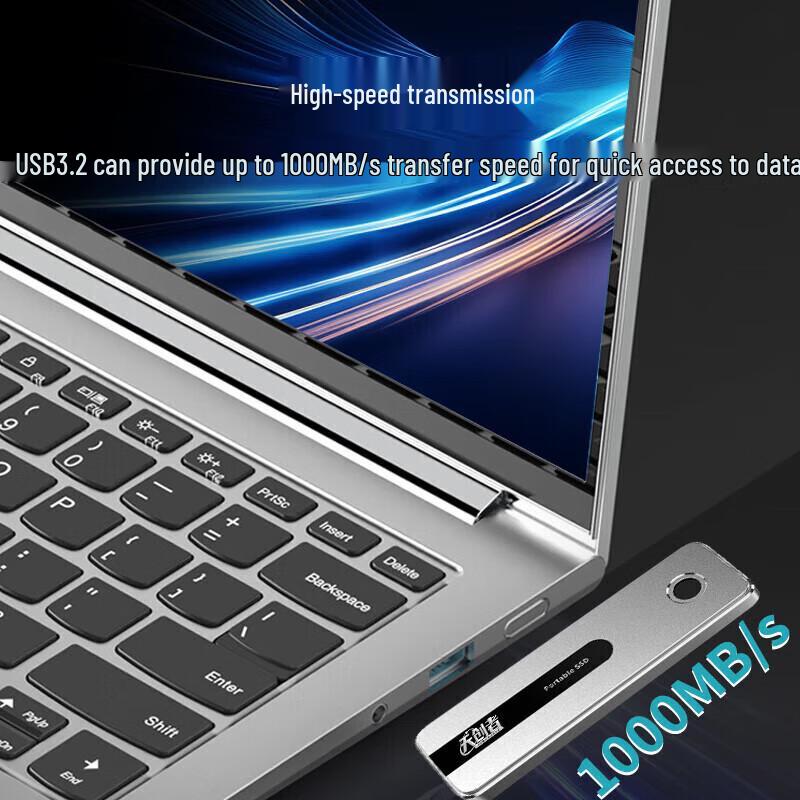 Tianchuangzhe NVMe Fingerprint Encrypted Portable SSD