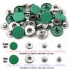 12.5/15Mm Metal Buttons Leather Snap Fasteners Round Duty Sewing Accessories Color Button For Clothes Jackets Bags Leathercrafts