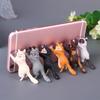 Cute Cat Phone Holder Tablets Desk Sucker Support Resin Mobile Phone Stand Holder Sucker Design Animal Holder for Smartphone