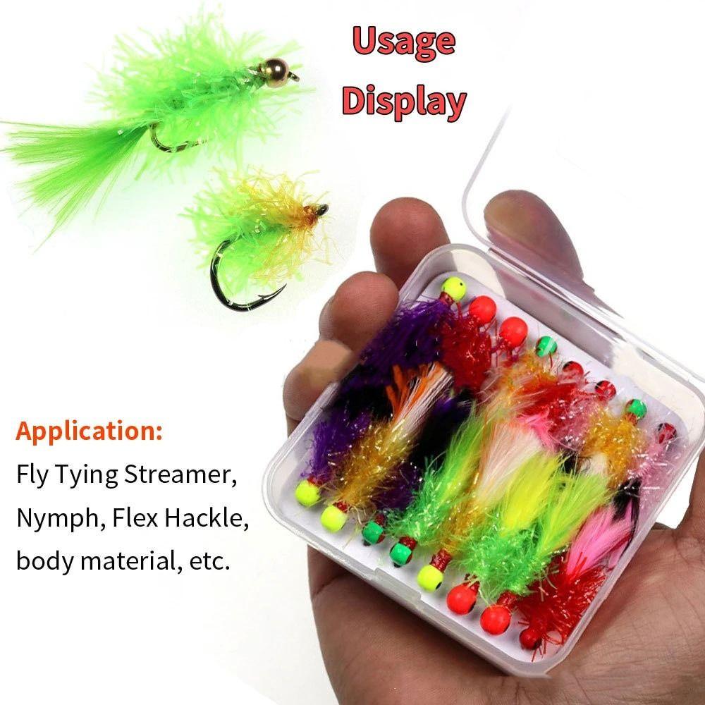 Tying Material Sparkle Lure Making Fly Tying Thread Fly Fishing Tinsel Ice Chenille Lures Streamer