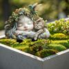 Artificial Fairy Garden Art Sculpture Cute Garden Floor Plugs Crafts Garden Stake Statue Courtyard