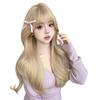 FORCUTEU Full Small Heat Everyday Included Wig, Blonde, Long, Curly, Wavy, Wig, Natural, Fashionable, Face, Resistant, Use, Net/Comb