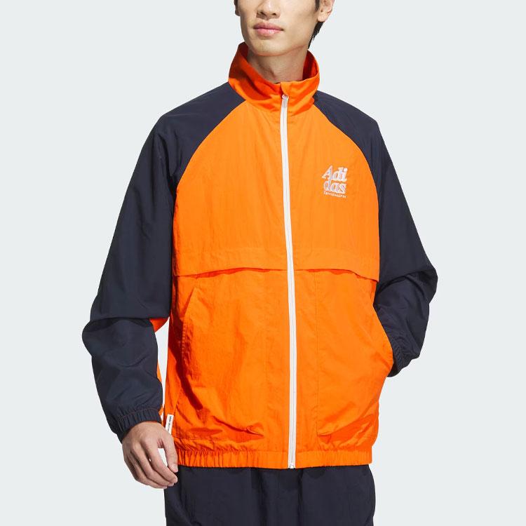 adidas Маленькая куртка с логотипом Мужская куртка оранжевая JI6858