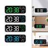 Электронные часы простые будильник многофункциональные светодиодные часы 9 дюймов часы