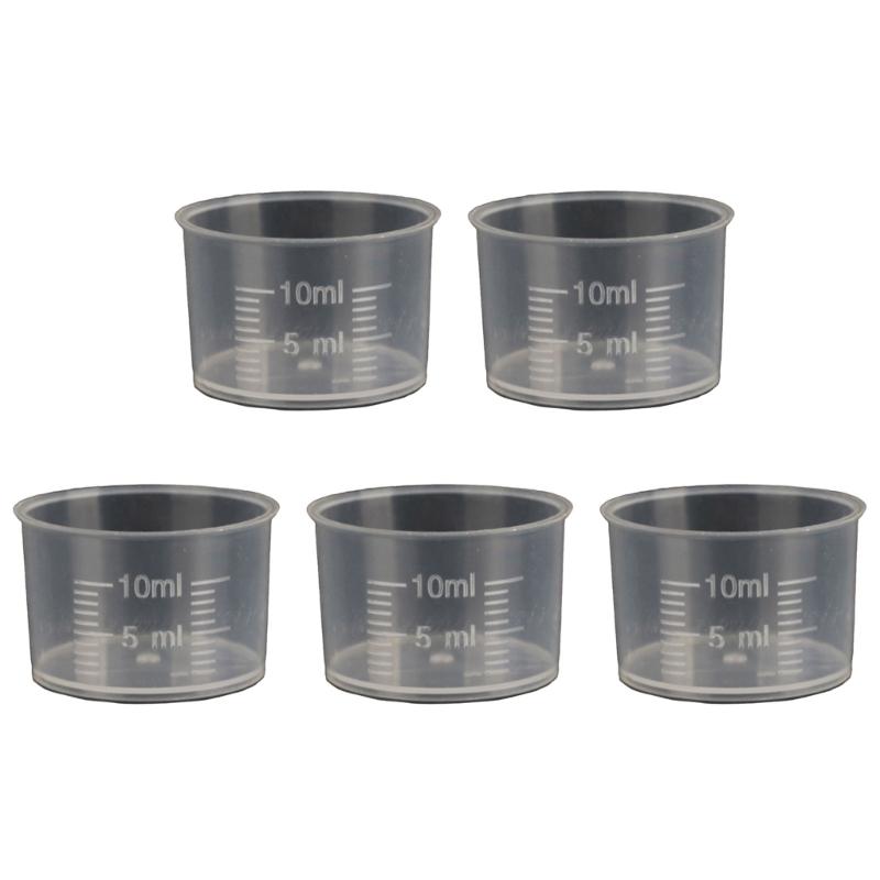 5 шт./набор Прозрачный лабораторный мерный цилиндр для кухни, кулинарный измерительный инструмент, мерный стакан для жидкости, прозрачная кухонная чашка