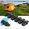 12/24PCS Outdoor Tent Awning Windproof Fixing Clips Wind Rope Buckle Hanging Buckle Plastic Clip