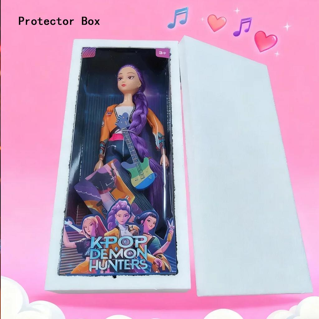 Самая продаваемая 30-сантиметровая виниловая кукла K-pop идола-охотника на демонов в стиле аниме - Высоко детализированные персонажи (Руми/Мира/Зои) - Сюрприз на день рождения