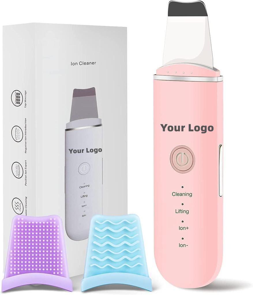 KKS Beauti Product Facial Lift Peeling Sonic Shovel Blackhead Remover Vibration Electric Ultrasonic Face Skin Scrubber Spatula