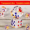 Acrylic Transparent Dice Shaker with Colored Dots - Large Size Children's Toy Dice Cup
