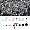 1Pack Mixed Size Flatback AB Nail Rhinestone Nail Art Decoration SS6-SS40Pack
