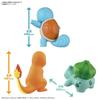 Пластиковая коллекция моделей покемонов BANDAI SPIRITS Quick 11+13+17 Charmander & Bulbasaur & Squirtle Set Цветная пластиковая модель