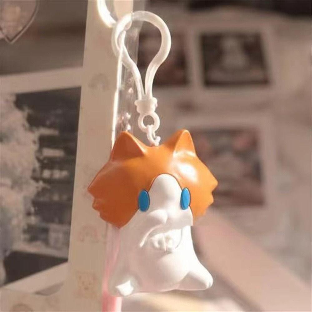 Interactive Salary Cat Keychain Cartoon Hand-Waving Keychain Backpack Pull-String Pendant Kids Toy