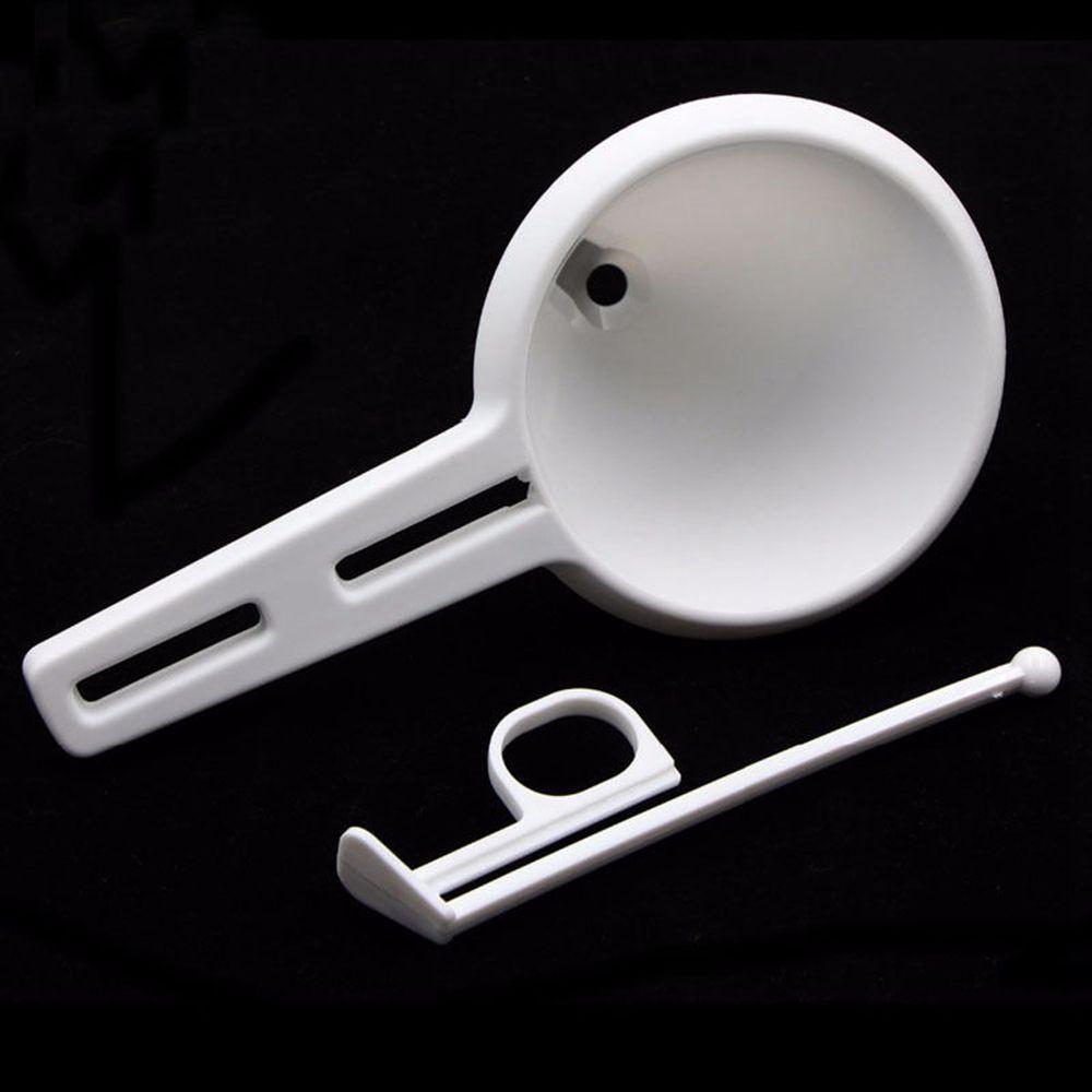 1Pcs Kitchen DIY Convenient Chocolate Candy Icing Funnel Mold White Foodgrade Pancake