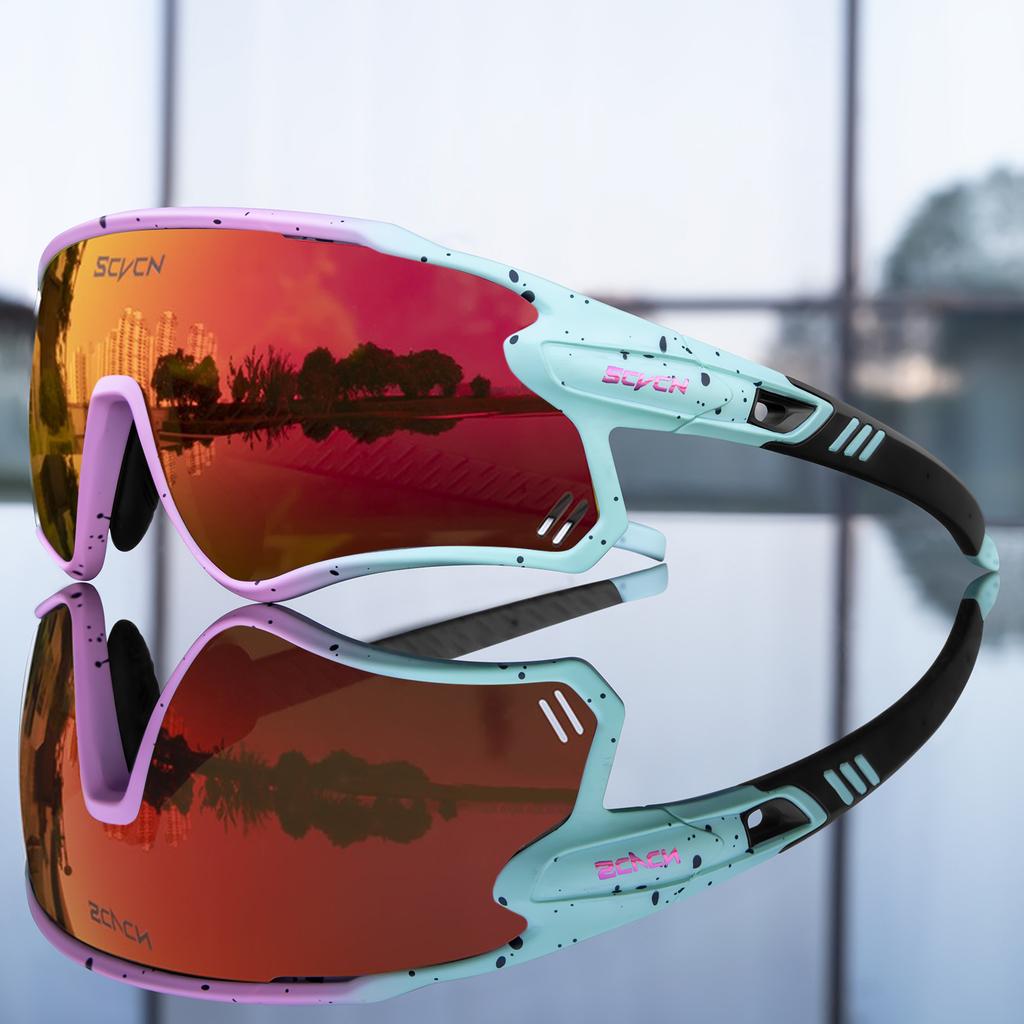 SCVCN Фотохромные Велосипедные Очки MTB Езда Бег Солнцезащитные Очки UV400 Поляризационные Рыболовные Очки Мужские Женские Велосипедные Очки