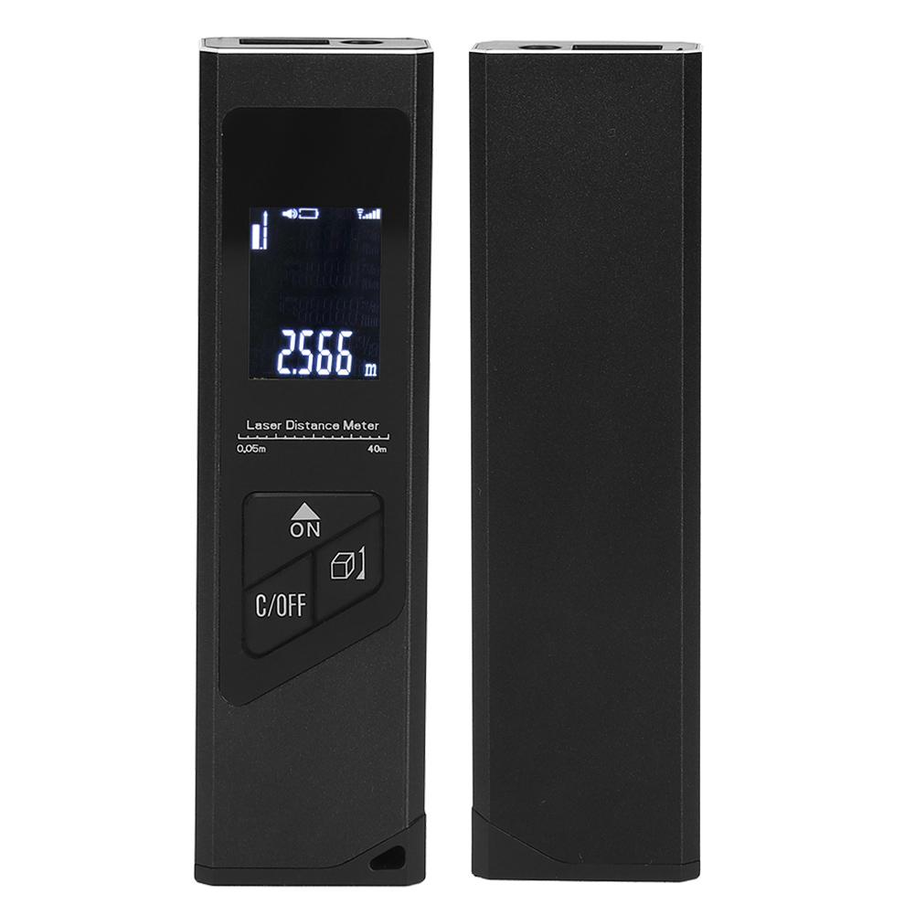 Hand‑Held Aluminum Alloy Infrared Distance Meter 40m Range Finder Measuring Tool for Site
