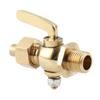 G1/4 Motorcycle Copper Threaded Brass Drain Petcock Shut Off Valve For Fuel Gas Oil Air 1/8 Inch -1/4 Inch Fuel Tap