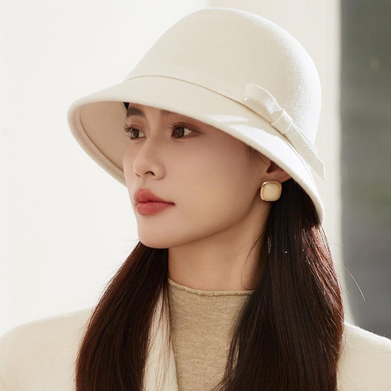 Шерстяная шляпа-тазик Hepburn, детская ретро-шляпа British Basin, элегантный темперамент, знаменитый цилиндр, тренд на открытом воздухе