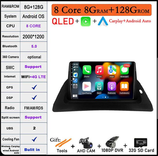 Для Renault Kangoo 2009 2012 2015 2016 2017 2018 Автомобильный Радио Мультимедиа Видео Плеер Навигация Android Auto