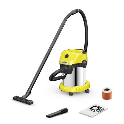 Пылесос для влажной и сухой уборки KARCHER WD3 S Серый Емкость 17 л 1.628-145.0