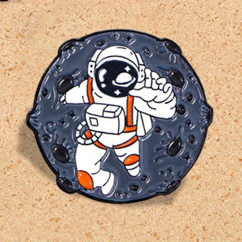 Космическая черная дыра брошь астронавта мультяжный значок астронавта