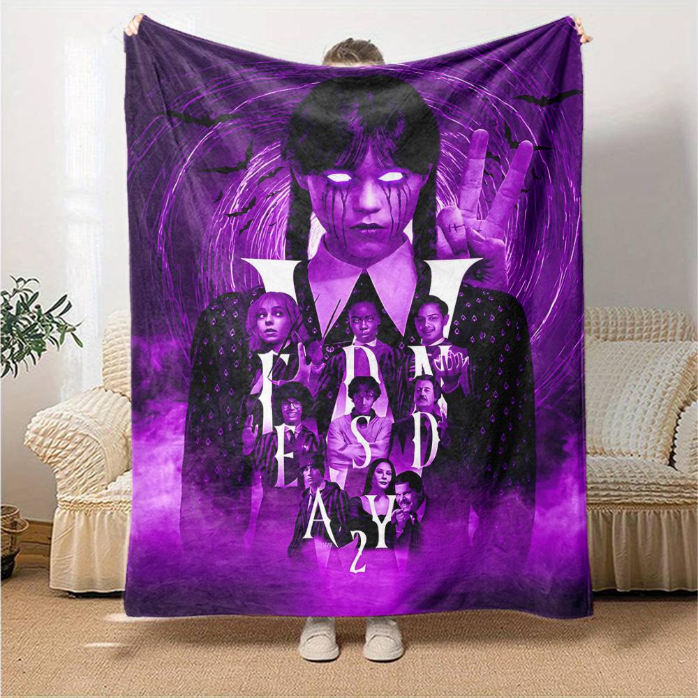 Vampire Nightmares Unleashed Flannel Blanket Super Soft Warm Cozy Blanket For Sofa Bed Office Travel Allseason Home Decor Gift