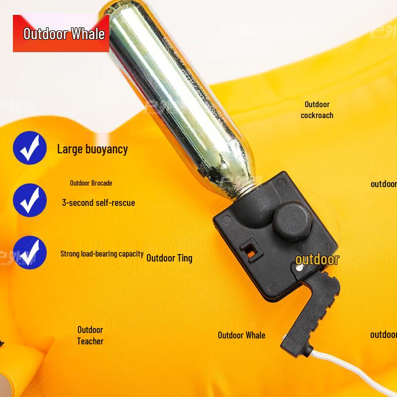 Outdoor Whale Inflatable Life Belt for Adult Water Rescue