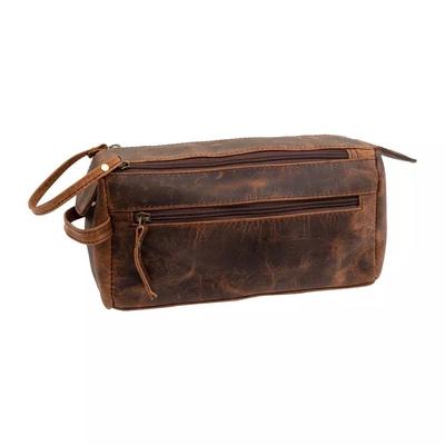 Сумка для туалетных принадлежностей из натуральной кожи буйвола Travel Dopp Kit Чехол для бритья для мужчин и женщин