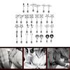 Body Chain Stainless Steel Adjustable Body Rings Body Clamps Body Rings Non-Piercing Chain Stainless Steel for Women