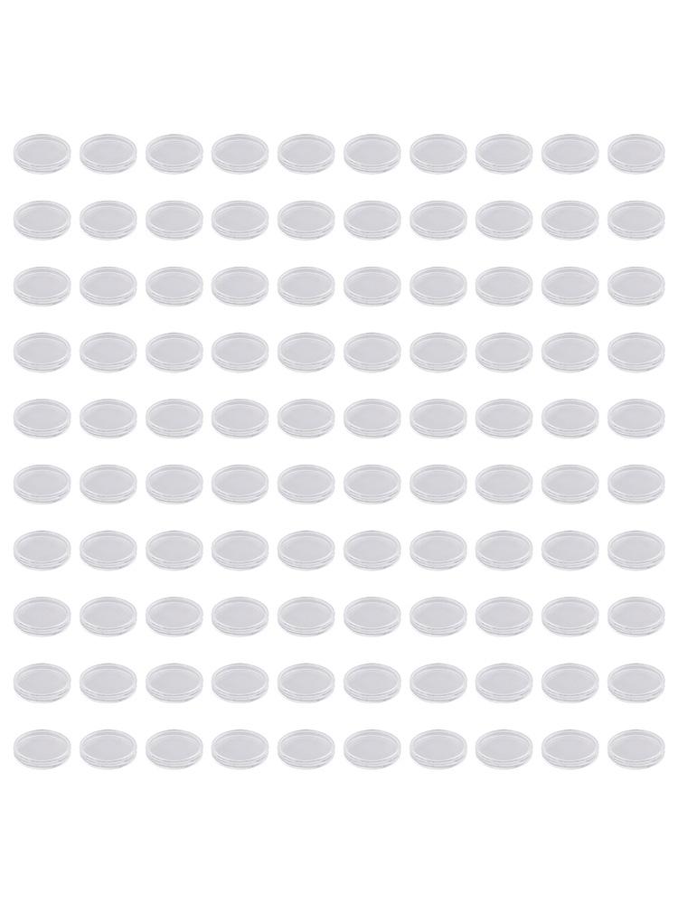 Collections Coin Holders Transparent 100pcs 22mm Round Plastic Capsules