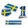 3D Car Sticker Sweden National Flag Emblem For Car Body Window Door Volvo S90 SAAB SCANIA VW