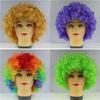 Fans Props Clown Cosplay Black Afro Curly Wig Colorful Wigs Curly Hair Children/Adults Dressing