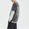 Футболки Li Ning X Disney Унисекс Черный Сосново-серый Круглый вырез Умеренный прямой крой AHSR546-2