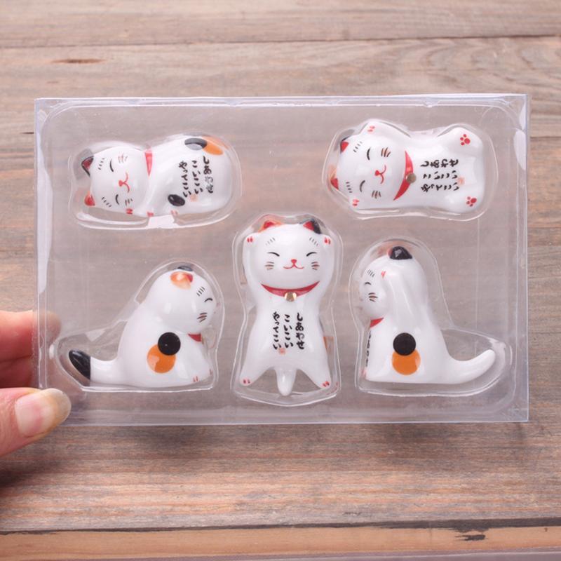 5/6 шт японский керамический держатель для палочек для еды Lucky Cat подушка для палочек для еды El Restaurant держатель для ручек столовый декор
