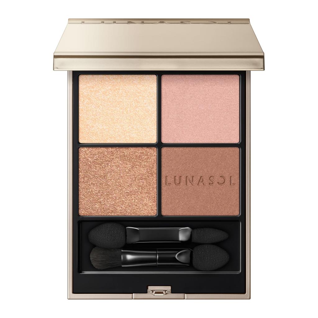 LUNASOL Eye Coloration N 18 7.0g Eyeshadow Harmonized Dray: A set of four eyeshadows with a variety of colors and textures that fit smoothly and beaut