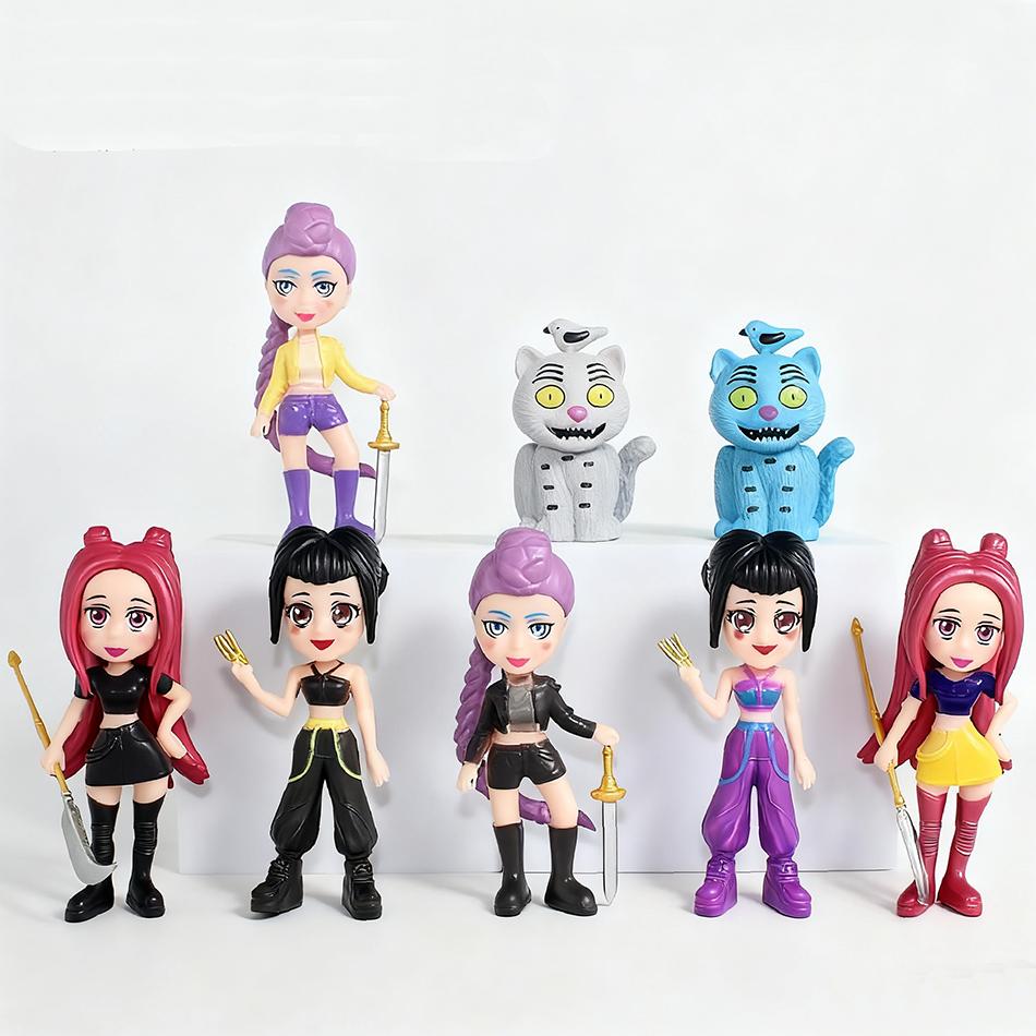 8 шт./набор K-pop Игрушка фигурка охотников на демонов Derpys Тигр Руми Мира Зои Сасси Фигурка Кукла Для Поклонников Подарки