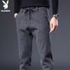 PLAYBOY Men's Straight-Leg Business Casual Pants for Autumn/Winter