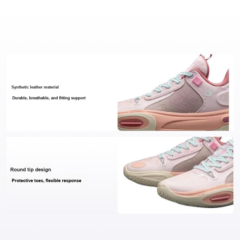 Баскетбольные кроссовки Li Ning All City 11 Youth Version Durable Breathable Low Top Детские кроссовки Rose-Pink ABPT005-5