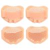 WeAlake Foot Protection Pads, Silicone Foot Supports, Metatarsal Pads, Pain Relief, Foot Cushions, Unisex, 4-Pack (2 Transparent + 2 Skin-Tone)