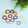 10Pcs, Reiki Healing Crystal Stone Beads Elastic Ring, Boho Round Beads Finger Rings for Women Men, Jewelry for Everyday Wear, Wholesale Bulk Gifts