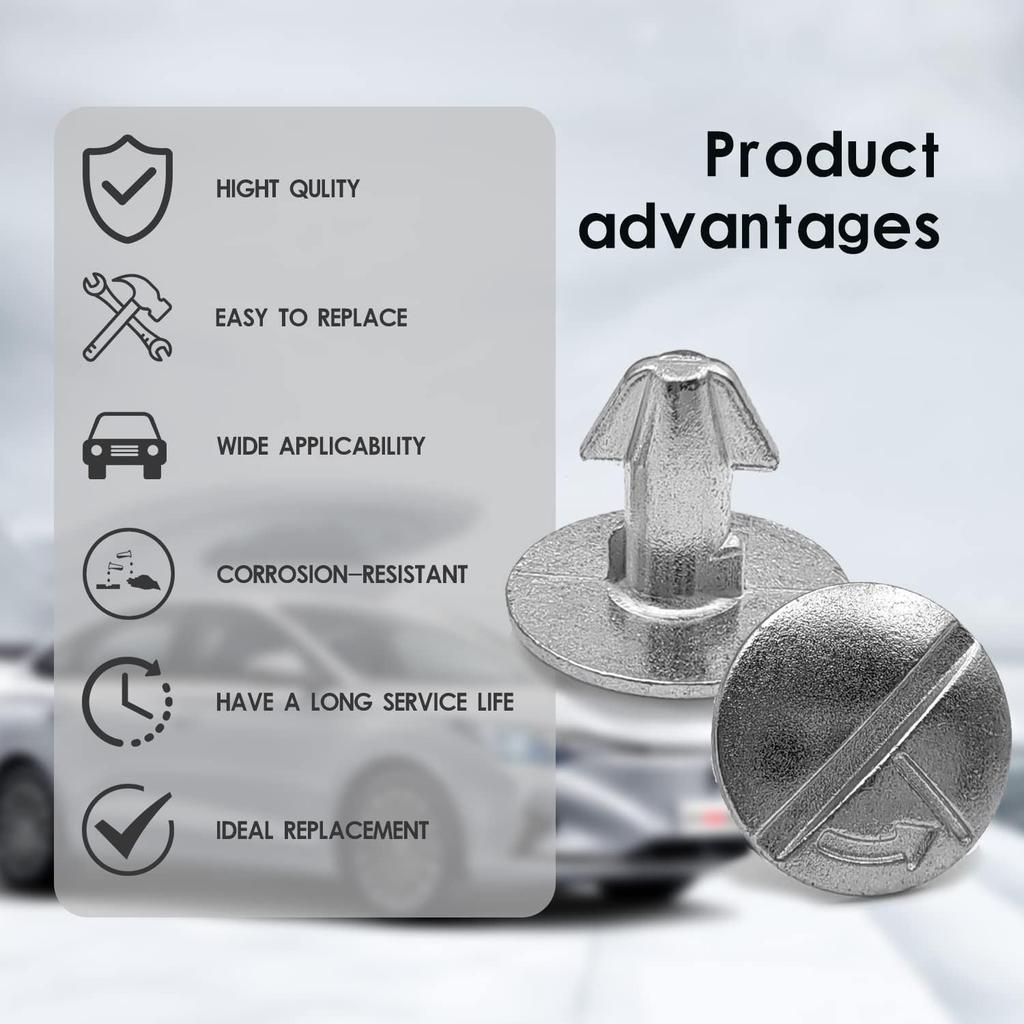 Lower Engine Cover Bolt Pin Screws, Radiator Engine Access Cover Pin and Lower Cover Bolt Lower Engine Cover Pin Screw Compatible with Honda Civic