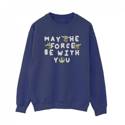 Star Wars Womens/Ladies The Mandalorian Grogu May The Force Be With You Sweatshirt