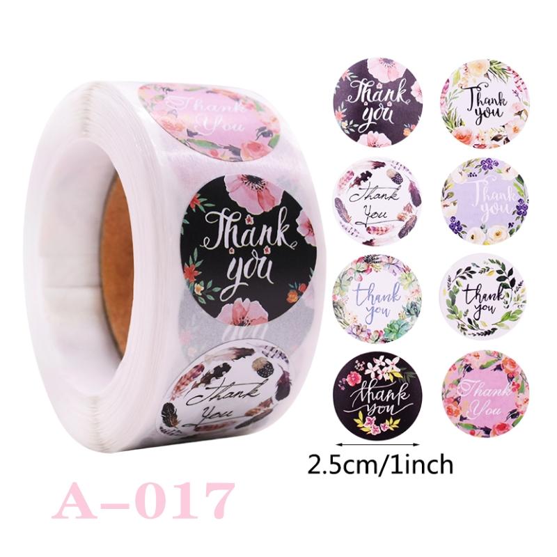 500 шт. круглых этикеток, благодарственных подарков, наклеек, крафт-бумаги, подарочных коробок для конфет, сумок, свадебных, праздничных, для дня рождения, вечеринок, украшений